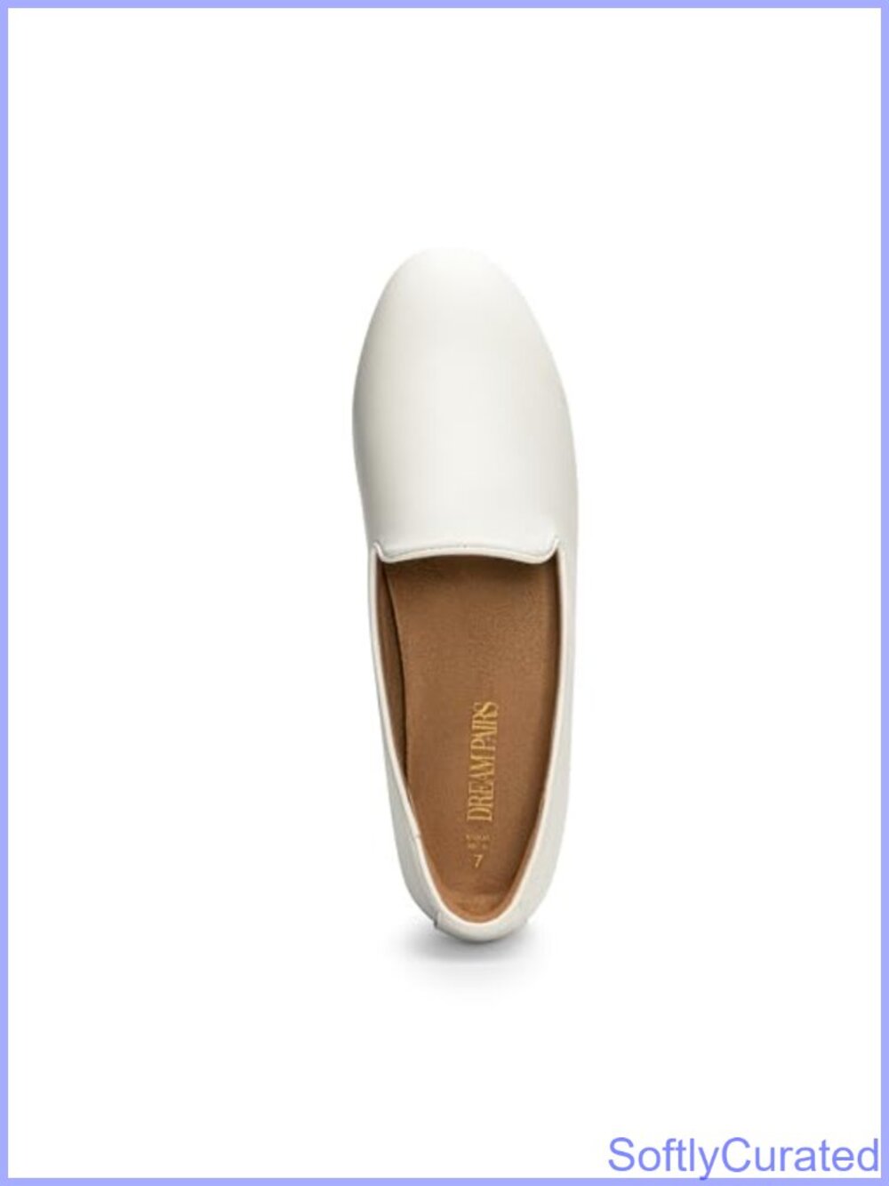 Faux Suede Round Toe Slip-On Flats Comfortable Office Work Shoes - Picture 4 of 6
